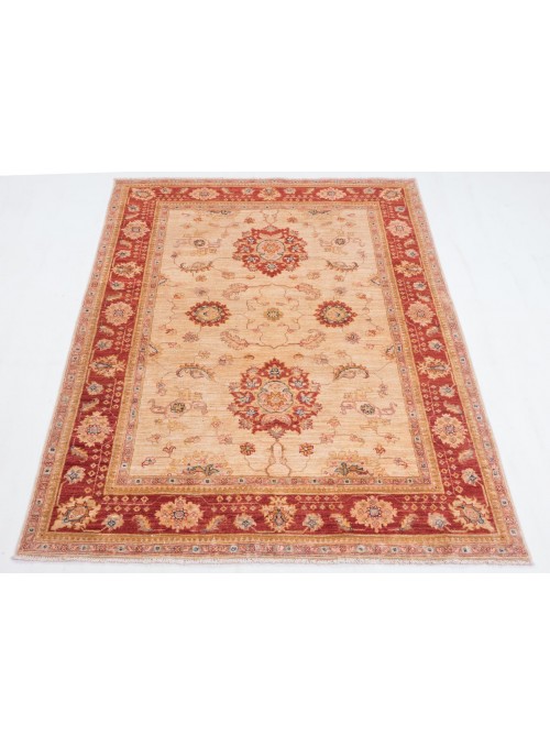 Teppich Chobi Beige 130x170 cm Afghanistan - 100% Hochlandschurwolle