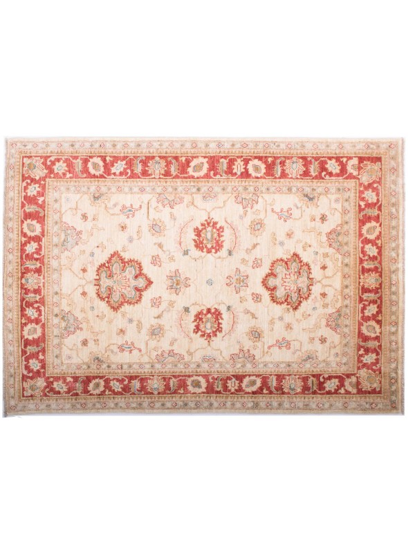 Teppich Chobi Beige 150x200 cm Afghanistan - 100% Hochlandschurwolle