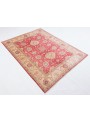 Teppich Chobi Rot 150x190 cm Afghanistan - 100% Hochlandschurwolle