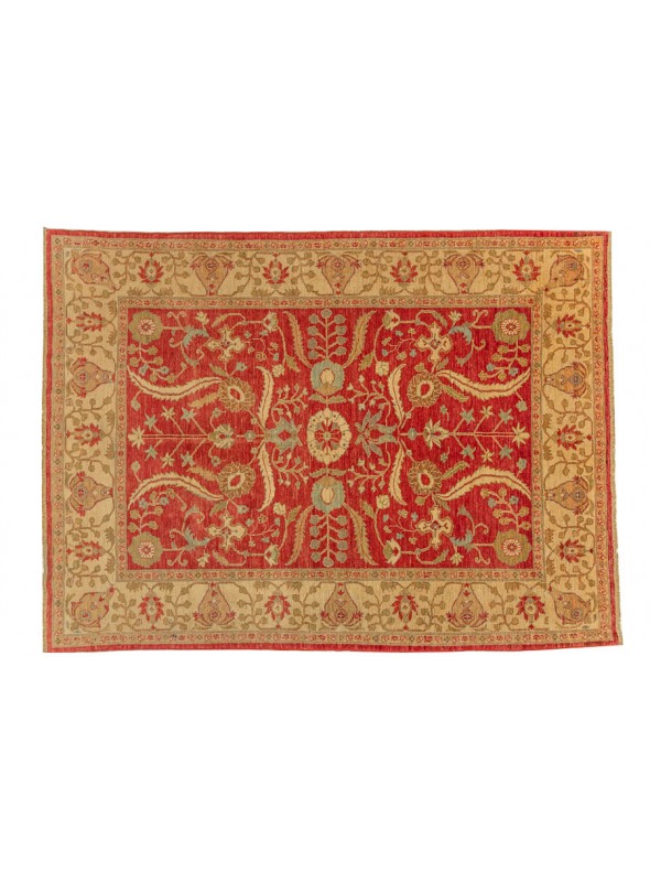 Teppich Chobi Rot 210x280 cm Afghanistan - 100% Hochlandschurwolle