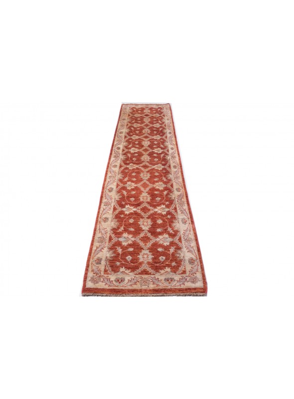 Teppich Chobi Rot 80x310 cm Afghanistan - 100% Hochlandschurwolle