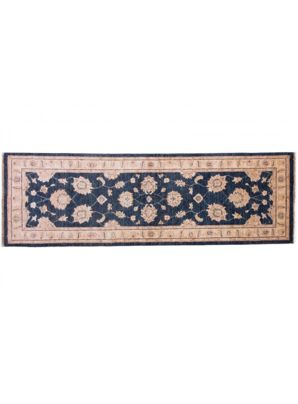 Teppich Chobi Beige 80x250 cm Afghanistan - 100% Hochlandschurwolle