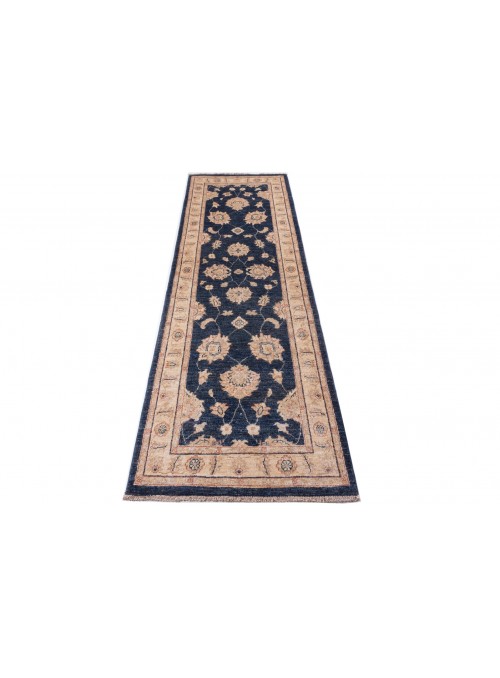 Teppich Chobi Beige 80x250 cm Afghanistan - 100% Hochlandschurwolle