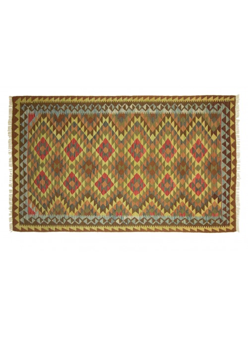 Teppich Kelim Maimana New Mehrfarbig 150x250 cm Afghanistan - 100% Schurwolle