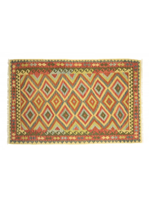 Carpet Kielim Maimana Beige 150x240 cm Afghanistan - 100% Wool