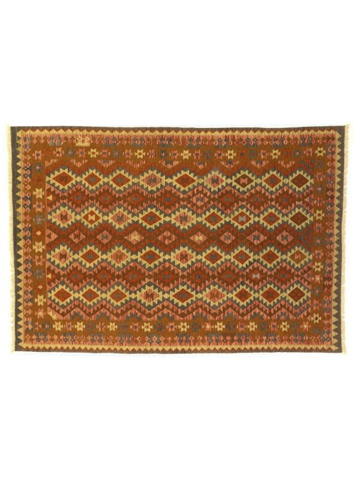 Carpet Kielim Maimana Colorful 200x290 cm Afghanistan - 100% Wool
