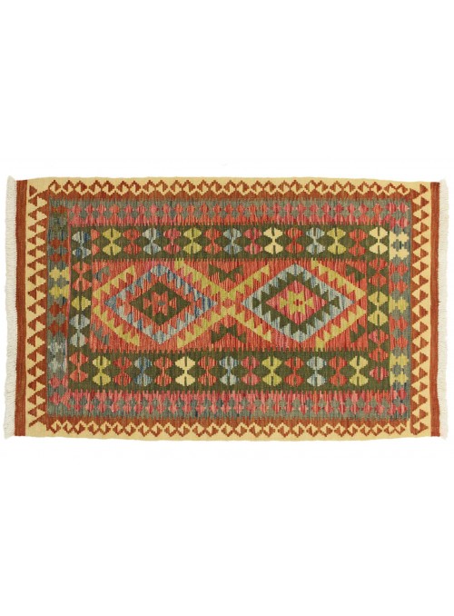 Teppich Kelim Maimana New Mehrfarbig 110x180 cm Afghanistan - 100% Schurwolle