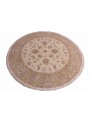 Carpet Chobi round Beige 200x200 cm Afghanistan - 100% Highland wool