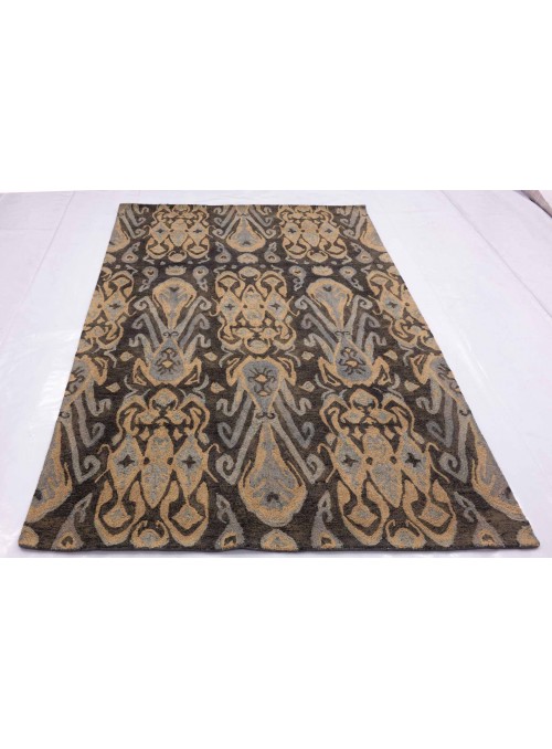 Dywan Ręcznie tuftowany dywan Beżowy 150x240 cm Indie - 100% Wełna owcza