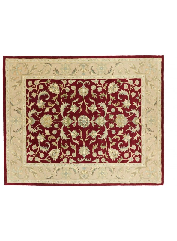 Teppich Handgetufteter Teppich Rot 240x300 cm Indien - 100 % Schurwolle