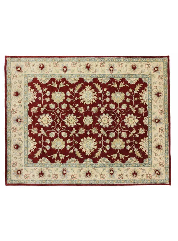 Teppich Handgetufteter Teppich Rot 240x300 cm Indien - 100 % Schurwolle