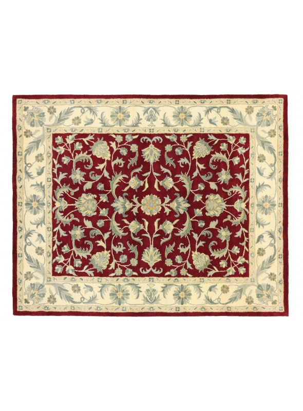 Teppich Handgetufteter Teppich Rot 240x300 cm Indien - 100 % Schurwolle