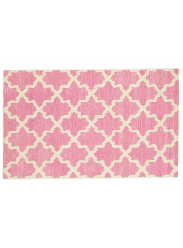 Teppich Handgetufteter Teppich Rosa 150x240 cm Indien - 100 % Schurwolle