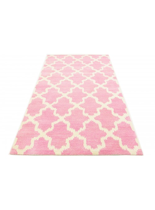 Dywan Ręcznie tuftowany dywan Różowy 150x240 cm Indie - 100% Wełna owcza