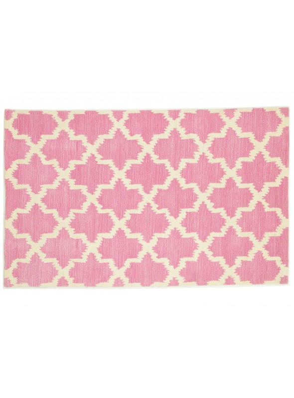 Carpet Handtufted carpet Pink 150x240 cm India - 100% Wool
