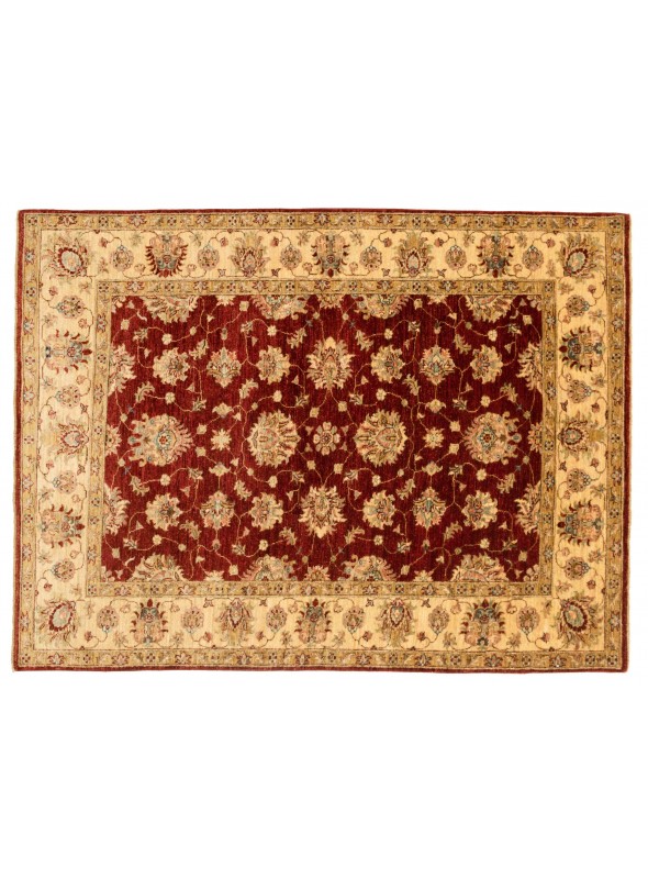 Teppich Chobi Rot 150x210 cm Afghanistan - 100% Hochlandschurwolle