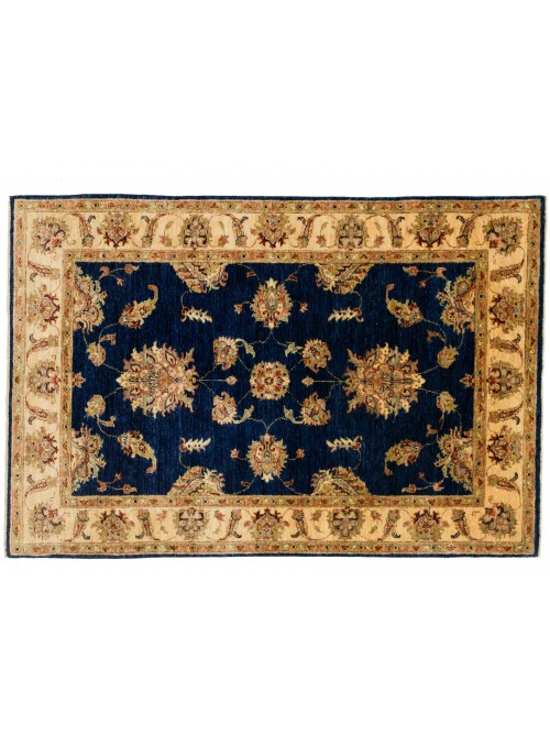 Teppich Chobi Blau 120x180 cm Afghanistan - 100% Hochlandschurwolle