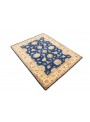 Teppich Chobi Blau 140x170 cm Afghanistan - 100% Hochlandschurwolle