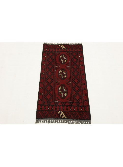 Carpet kl. Andkhoi Red 50x100 cm Afghanistan - 100% Wool