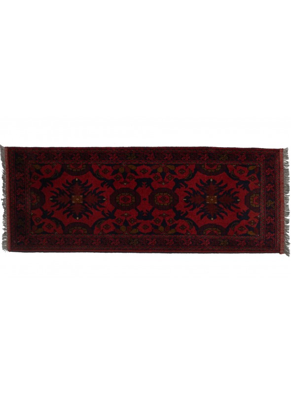 Carpet Khan Mohamadi Brown 60x150 cm Afghanistan - 100% Wool