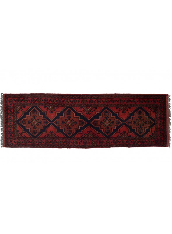 Carpet Khan Mohamadi Brown 60x150 cm Afghanistan - 100% Wool