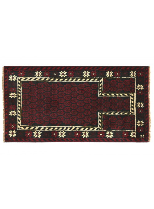Teppich Beloutsch Rot 80x130 cm Afghanistan - 100% Schurwolle