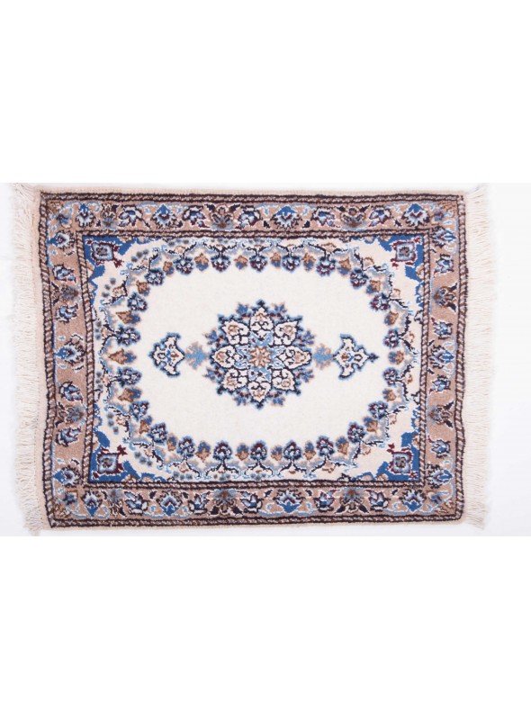 Carpet Nain White 60x80 cm Iran - 100% Wool