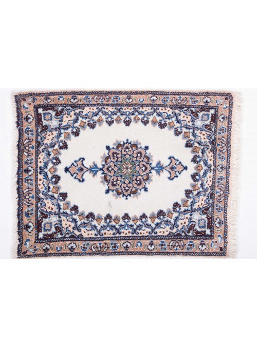 Carpet Nain White 60x80 cm Iran - 100% Wool