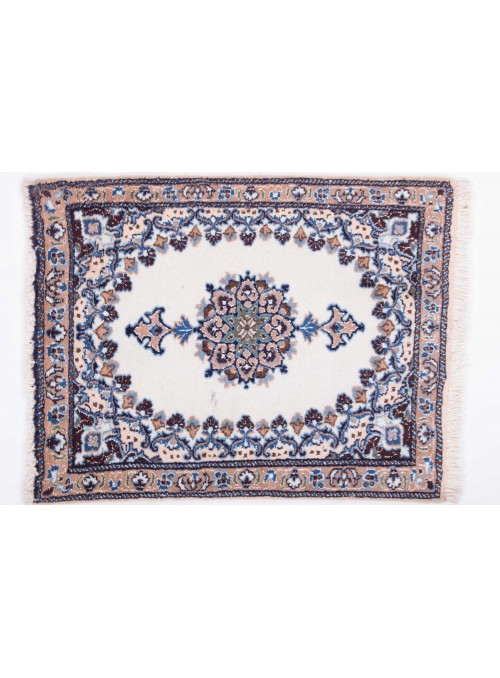 Teppich Nain Weiß 60x80 cm Iran - 100% Schurwolle