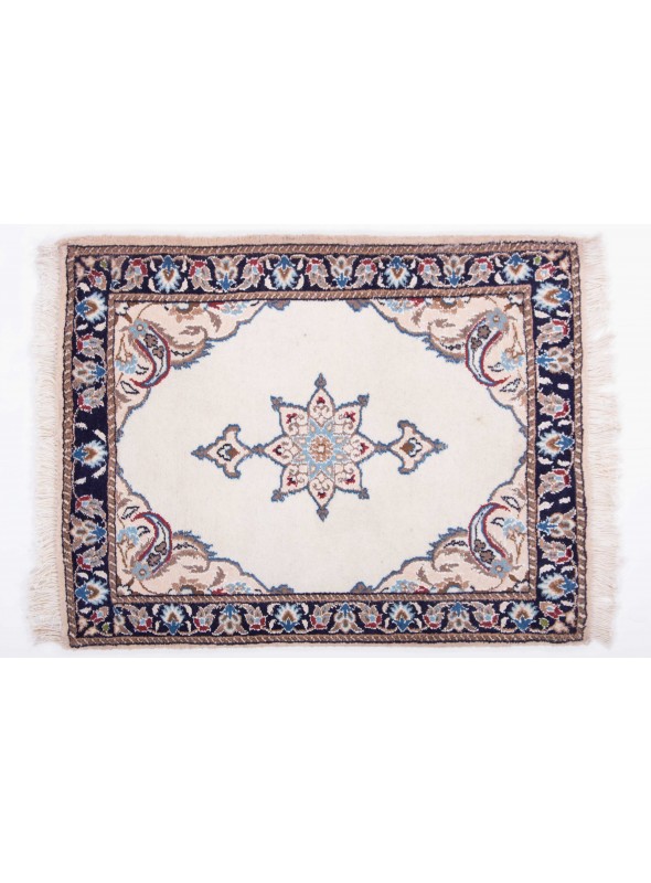 Carpet Nain White 60x80 cm Iran - 100% Wool