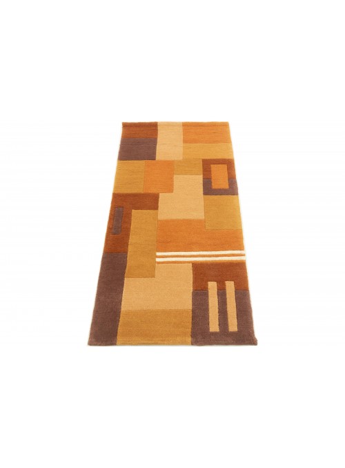 Carpet Nepal Orange 70x140 cm India - 100% Wool