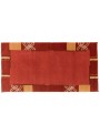 Teppich Nepal Rot 70x140 cm Indien - 100% Schurwolle