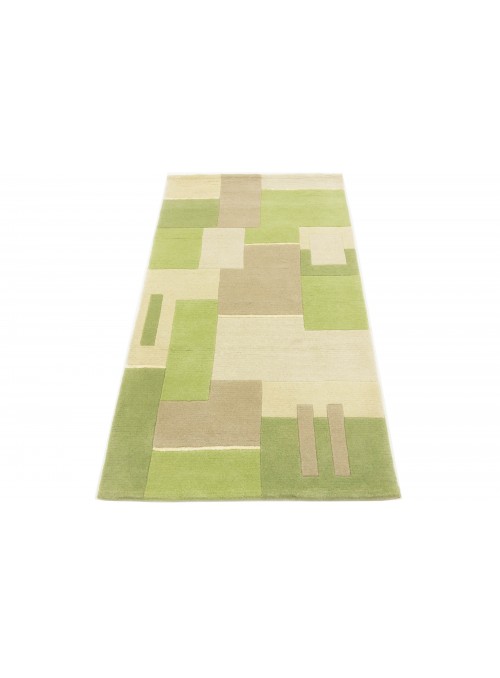 Carpet Nepal Green 90x160 cm India - 100% Wool