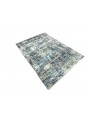 Teppich Handloom Print Blau 160x220 cm Indien - 100% Viskose