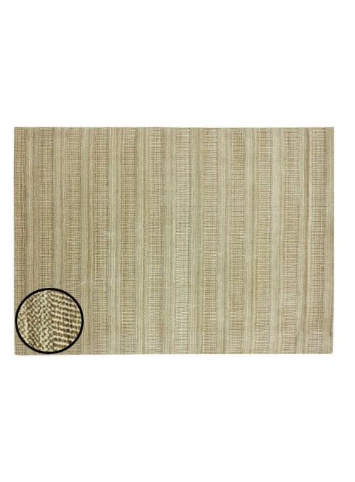 Teppich Handloom Beige 120x180 cm Indien - 50% Wolle, 50% Viskose