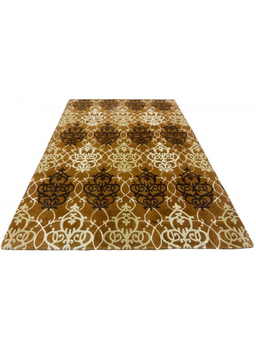 Teppich Handgetufteter Teppich Braun 240x340 cm Indien - 100 % Schurwolle