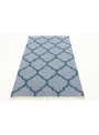 Teppich Durrie Blau 120x180 cm Indien - Wolle, Baumwolle