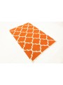 Dywan Wytrzymały Pomarańczowy 170x240 cm Indie - Wełna, bawełna