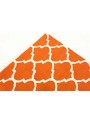 Dywan Wytrzymały Pomarańczowy 170x240 cm Indie - Wełna, bawełna