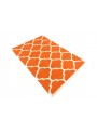 Dywan Wytrzymały Pomarańczowy 120x180 cm Indie - Wełna, bawełna