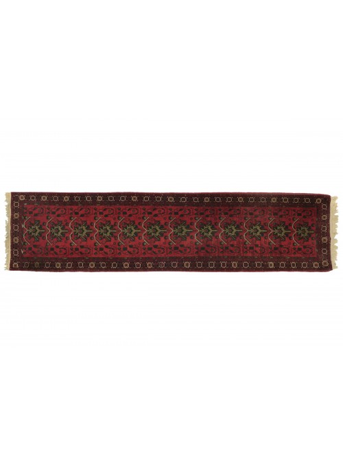 Carpet Mazar Red 80x340 cm Afghanistan - 100% Wool