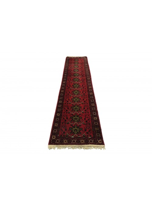 Teppich Mazar Rot 80x340 cm Afghanistan - 100% Schurwolle
