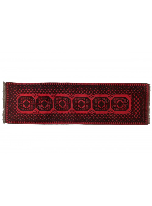 Carpet Ktcha Red 90x290 cm Afghanistan - 100% Wool