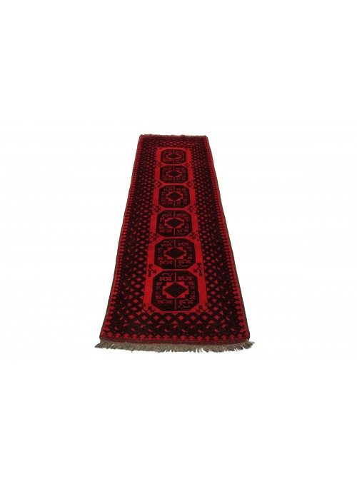 Carpet Ktcha Red 90x290 cm Afghanistan - 100% Wool