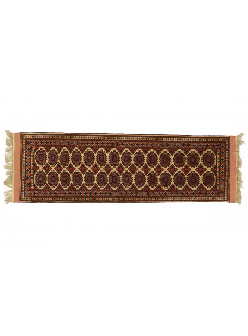 Carpet Mauri Kabul Red 80x200 cm Afghanistan - Wool and natural silk