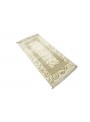 Teppich Asman Weiss 80x150 cm Indien - 95% Schurwolle 5% Acryl