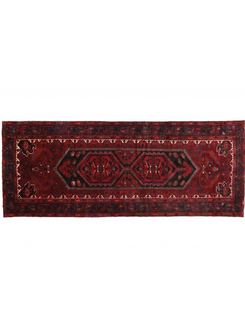 Carpet Hamadan Red 140x330 cm Iran - 100% Wool