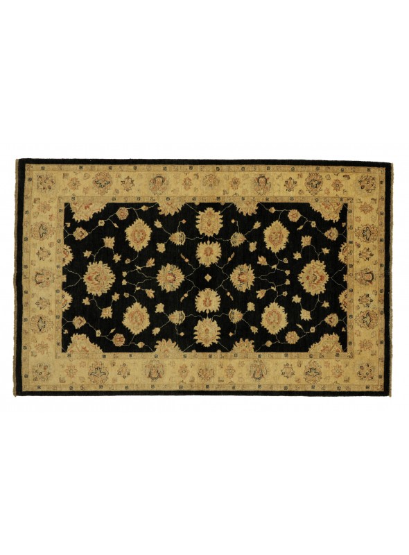 Teppich Chobi Schwarz 150x210 cm Afghanistan - 100% Hochlandschurwolle